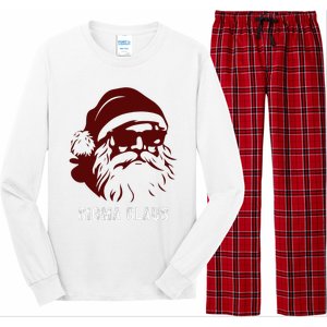 Sigma Claus Cool Santa Meme Rizzler Brainrot Christmas Long Sleeve Pajama Set