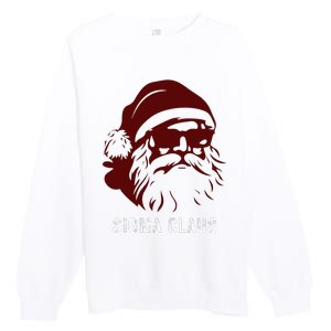 Sigma Claus Cool Santa Meme Rizzler Brainrot Christmas Premium Crewneck Sweatshirt