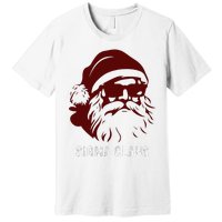 Sigma Claus Cool Santa Meme Rizzler Brainrot Christmas Premium T-Shirt