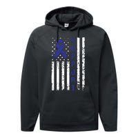 Support Colon Cancer Awareness Performance Fleece Hoodie