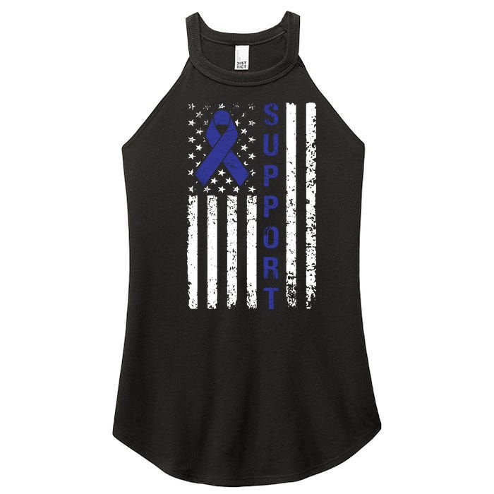 Support Colon Cancer Awareness Women’s Perfect Tri Rocker Tank