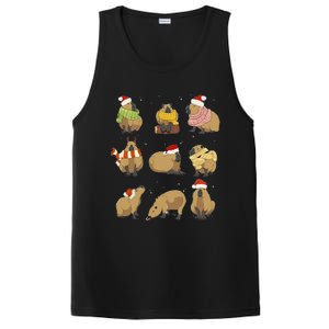 Santa Capybara Crew Christmas Funny Capybaras Lover Xmas Pj PosiCharge Competitor Tank