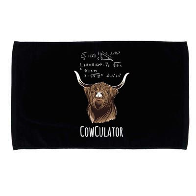 Scottisch Cow Cowculator Scottish Highland Cattle Microfiber Hand Towel