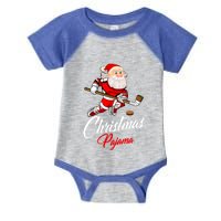 Santa Claus Christmas Pajama Ice Hockey Costume Gift Infant Baby Jersey Bodysuit