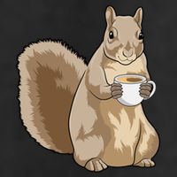 Squirrel Coffee Cup Gift 11oz C Handle Ceramic Mug