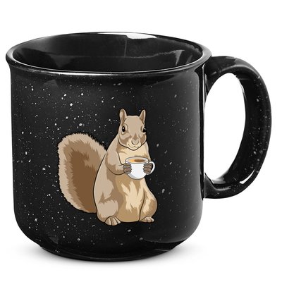 Squirrel Coffee Cup Gift 15oz Campfire Ceramic Mug