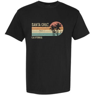 Santa Cruz California Sunset 70s 80s Garment-Dyed Heavyweight T-Shirt