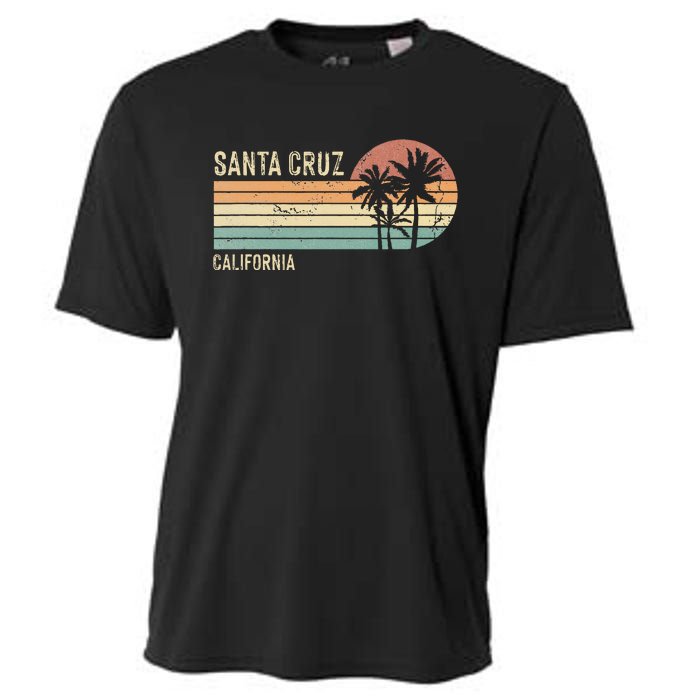 Santa Cruz California Sunset 70s 80s Cooling Performance Crew T-Shirt