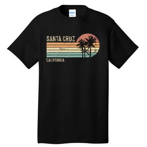 Santa Cruz California Sunset 70s 80s Tall T-Shirt