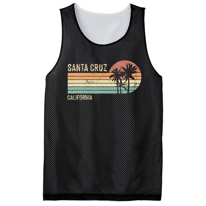 Santa Cruz California Sunset 70s 80s Mesh Reversible Basketball Jersey Tank