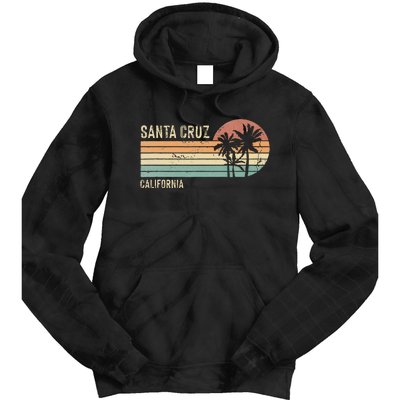 Santa Cruz California Sunset 70s 80s Tie Dye Hoodie