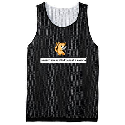 Squirt Click Click We Cant Expect God To Do All The Work Mesh Reversible Basketball Jersey Tank