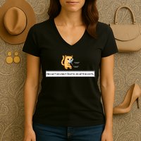 Squirt Click Click We Cant Expect God To Do All The Work Women's V-Neck T-Shirt