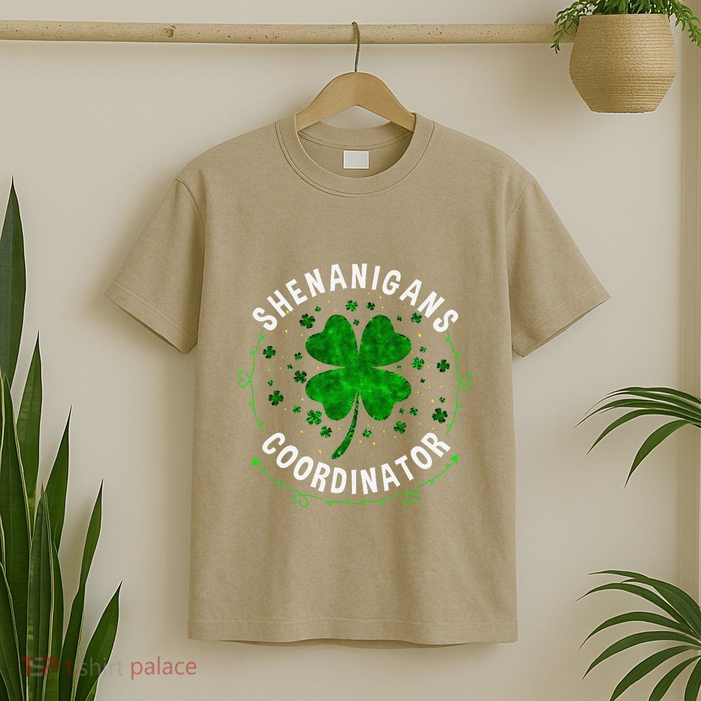 Shenanigans Coordinator Clover St Patricks Day T-Shirt
