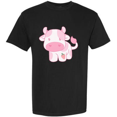 Strawberry Cow Cute Pink Pastel Garment-Dyed Heavyweight T-Shirt