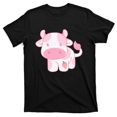 Strawberry Cow Cute Pink Pastel T-Shirt