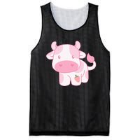 Strawberry Cow Cute Pink Pastel Mesh Reversible Basketball Jersey Tank