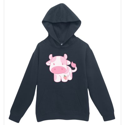 Strawberry Cow Cute Pink Pastel Urban Pullover Hoodie