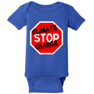 Stop Climate Change Gift Baby Bodysuit