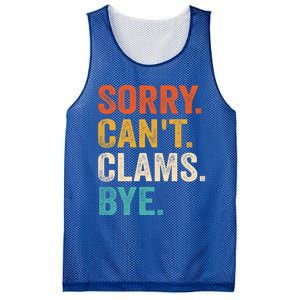 Sorry CanT Clams Bye Funny Clam Digging Gift Mesh Reversible Basketball Jersey Tank