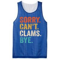 Sorry CanT Clams Bye Funny Clam Digging Gift Mesh Reversible Basketball Jersey Tank