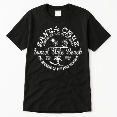 Santa Cruz California Beach Surfing Skate Clothing Tall T-Shirt