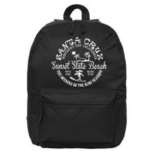 Santa Cruz California Beach Surfing Skate Clothing 16 in Basic Backpack