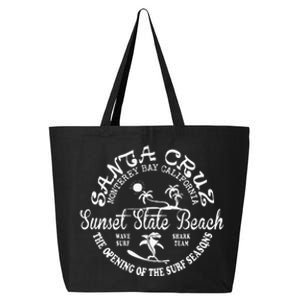 Santa Cruz California Beach Surfing Skate Clothing 25L Jumbo Tote