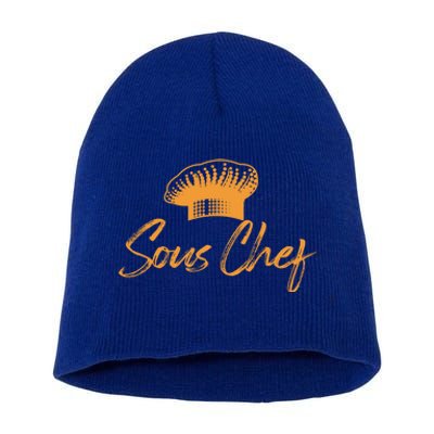 Sous Chef Culinary Cook Chefs Hat Gift Short Acrylic Beanie