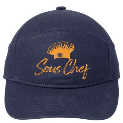 Sous Chef Culinary Cook Chefs Hat Gift 7-Panel Snapback Hat