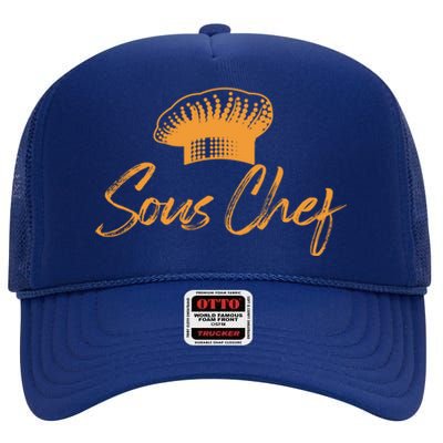 Sous Chef Culinary Cook Chefs Hat Gift High Crown Mesh Back Trucker Hat