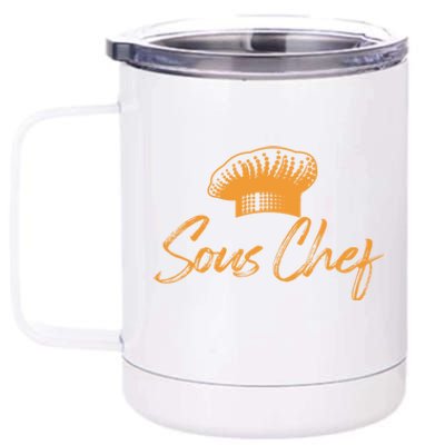 Sous Chef Culinary Cook Chefs Hat Gift 12 oz Stainless Steel Tumbler Cup