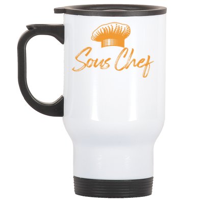 Sous Chef Culinary Cook Chefs Hat Gift Stainless Steel Travel Mug