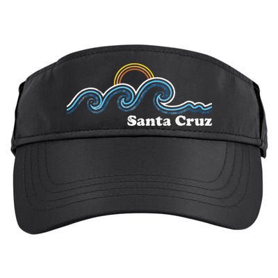 Santa Cruz California CA Sufing Waves Sunset Beach Vintage Adult Drive Performance Visor