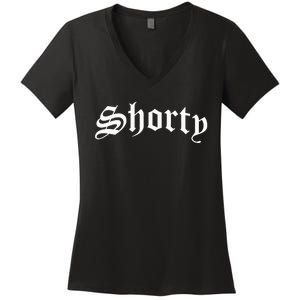 Shorty Chola Chicana Mexican American Pride Hispanic Latina Women's V-Neck T-Shirt