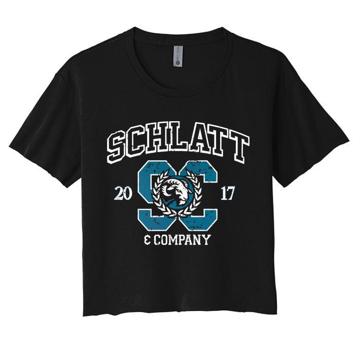 Schlatt & Co. Collegiate Women's Crop Top Tee