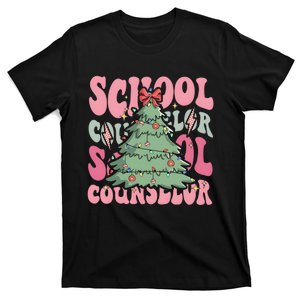 School Counselor Christmas Tree Holiday Season T-Shirt