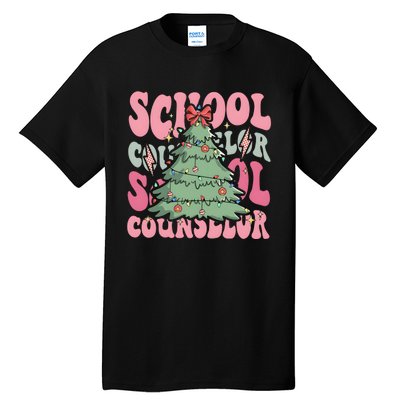 School Counselor Christmas Tree Holiday Season Tall T-Shirt