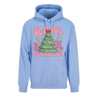 School Counselor Christmas Tree Holiday Season Unisex Surf Hoodie