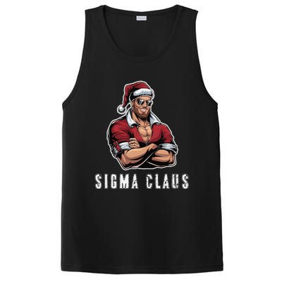 Sigma Claus Cool Santa Funny Christmas Rizz Rizzler Meme PosiCharge Competitor Tank