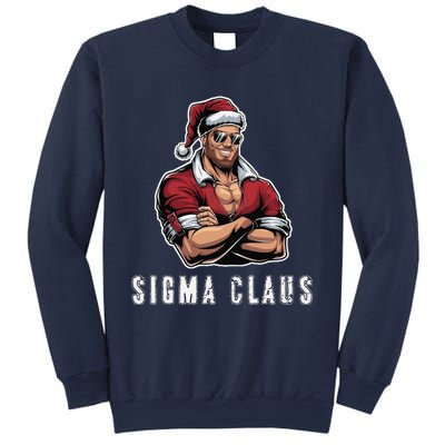 Sigma Claus Cool Santa Funny Christmas Rizz Rizzler Meme Sweatshirt