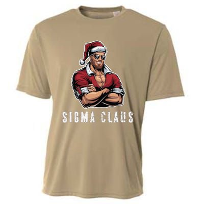 Sigma Claus Cool Santa Funny Christmas Rizz Rizzler Meme Cooling Performance Crew T-Shirt