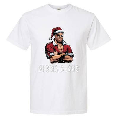 Sigma Claus Cool Santa Funny Christmas Rizz Rizzler Meme Garment-Dyed Heavyweight T-Shirt