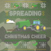 Spreading Christmas Cheer Farming Tractor Ugly Sweater Funny  Legacy Tie Dye Trucker Hat