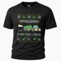Spreading Christmas Cheer Farming Tractor Ugly Sweater Funny  Performance Shirt