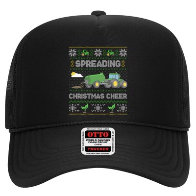 Spreading Christmas Cheer Farming Tractor Ugly Sweater Funny  Trucker Hat