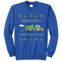 Spreading Christmas Cheer Farming Tractor Ugly Sweater Funny  Sweatshirt