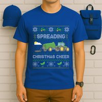Spreading Christmas Cheer Farming Tractor Ugly Sweater Funny  T-Shirt