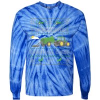 Spreading Christmas Cheer Farming Tractor Ugly Sweater Funny  Tie-Dye Long Sleeve Shirt