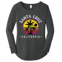 Santa Cruz California Sunset 70s 80s Surfer Summer Sun Women's Perfect Tri Tunic Long Sleeve Shirt